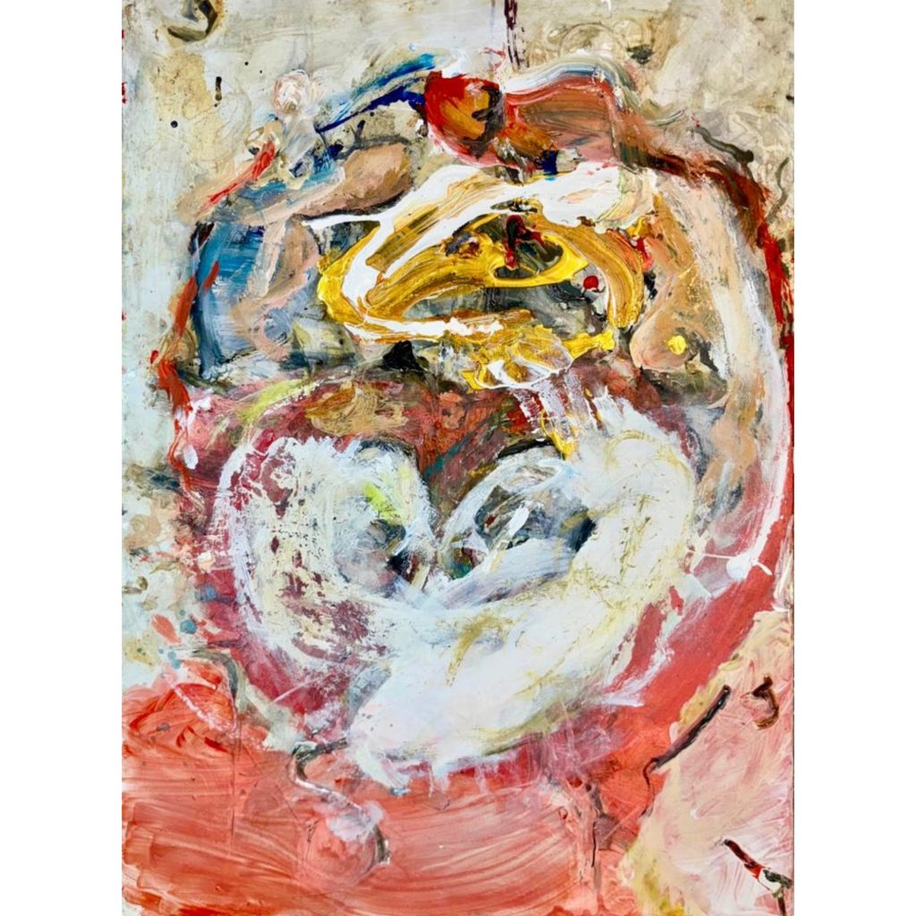Raw. Oil and acrilyc  on canvas cm 70x50 2019